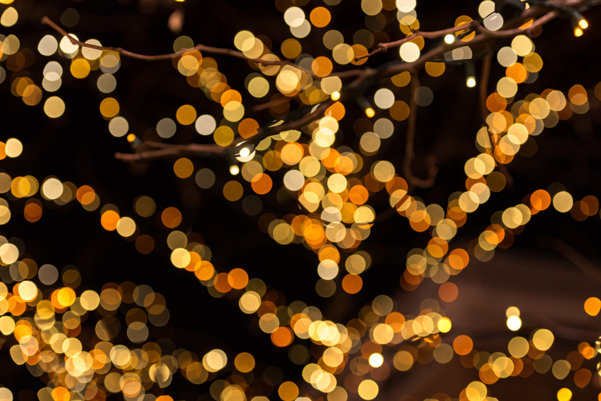 Defocused Holiday Lights